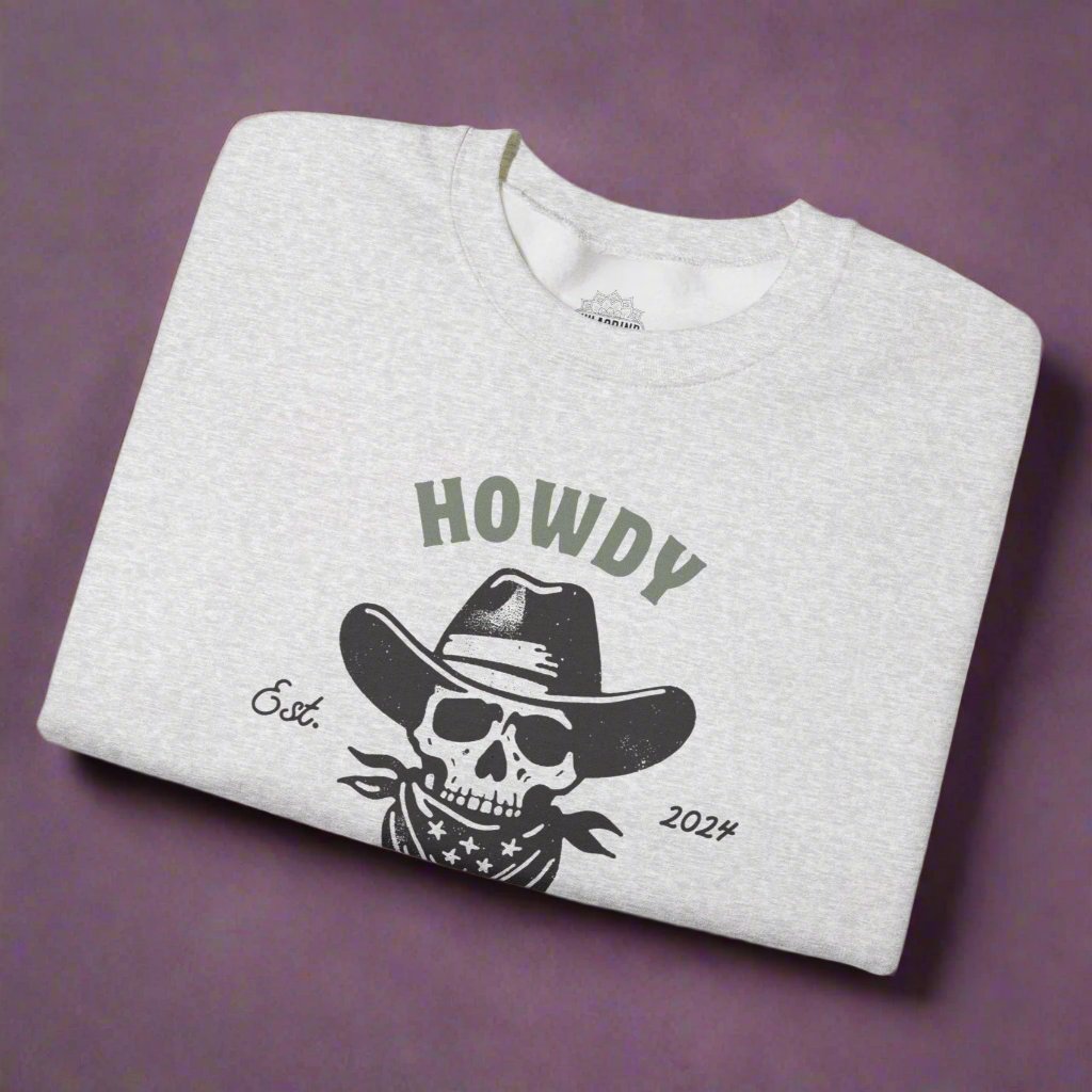 Howdy Space Cowboy Crewneck Retro Sweatshirt