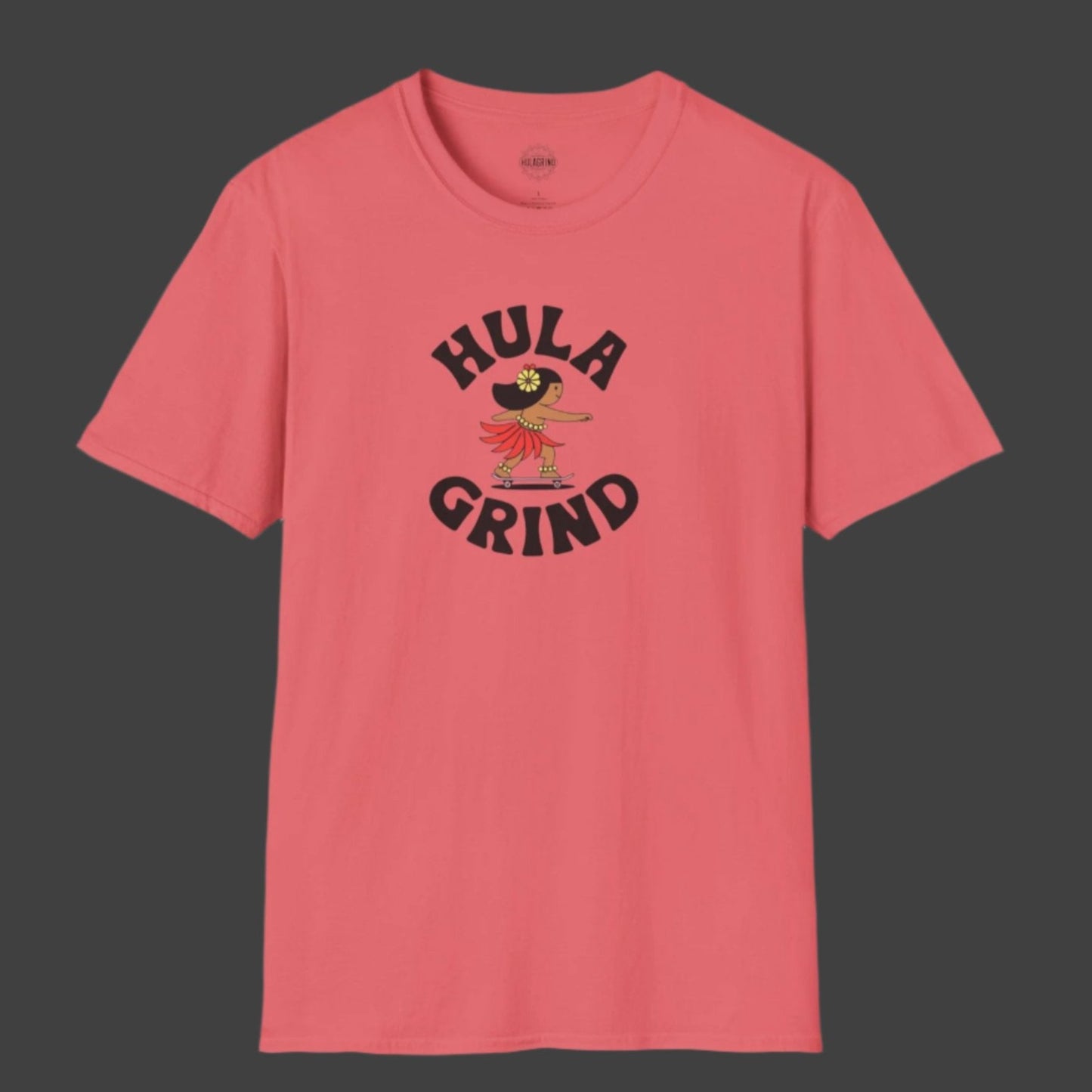 Hulagrind Hula Girl Skateboarding Tee - Available in 8 colors!