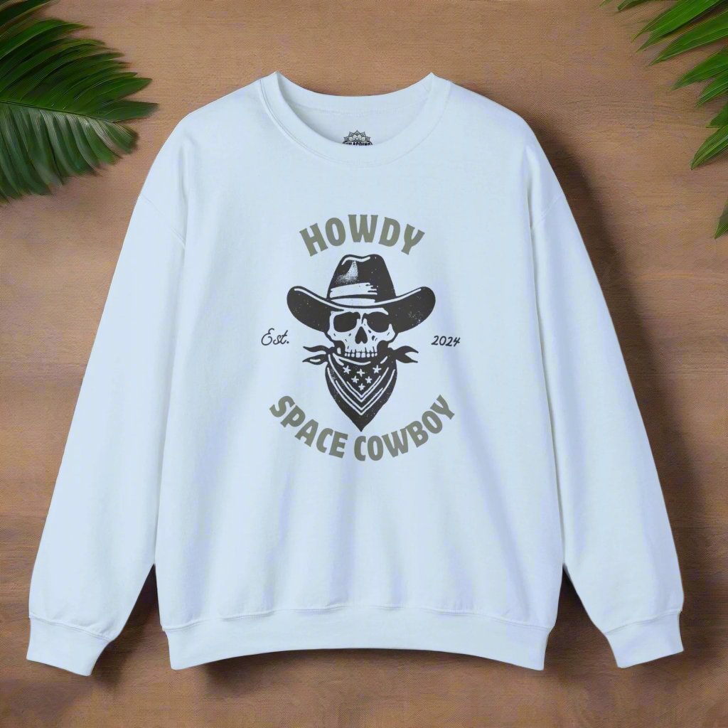 Howdy Space Cowboy Crewneck Retro Sweatshirt