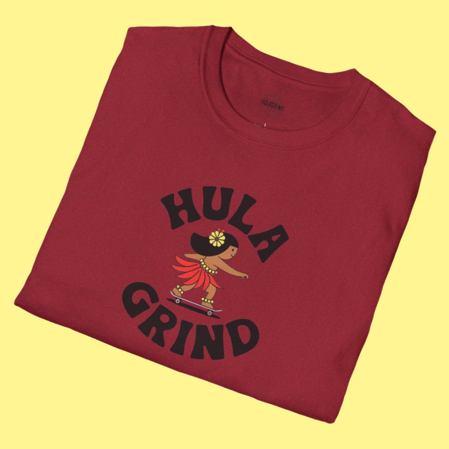 Hulagrind Hula Girl Skateboarding Tee - Available in 8 colors!