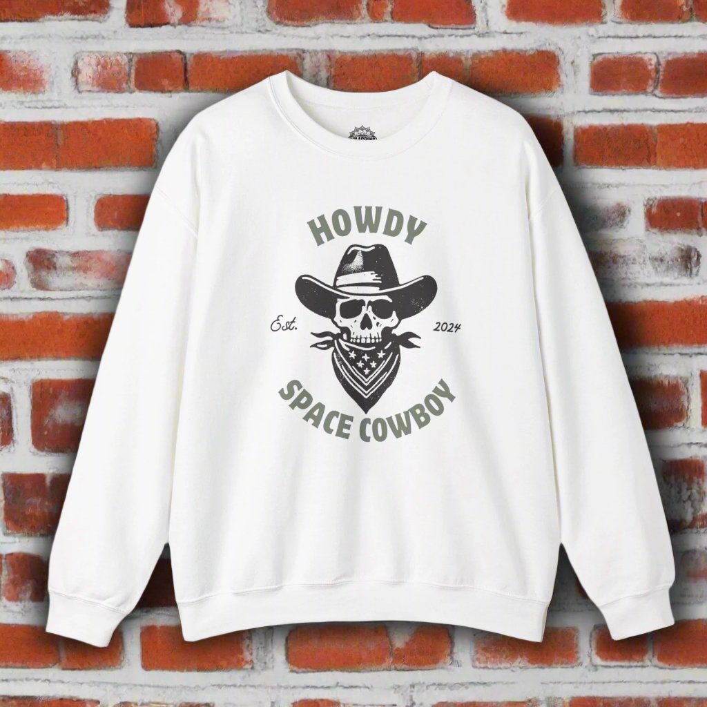 Howdy Space Cowboy Crewneck Retro Sweatshirt