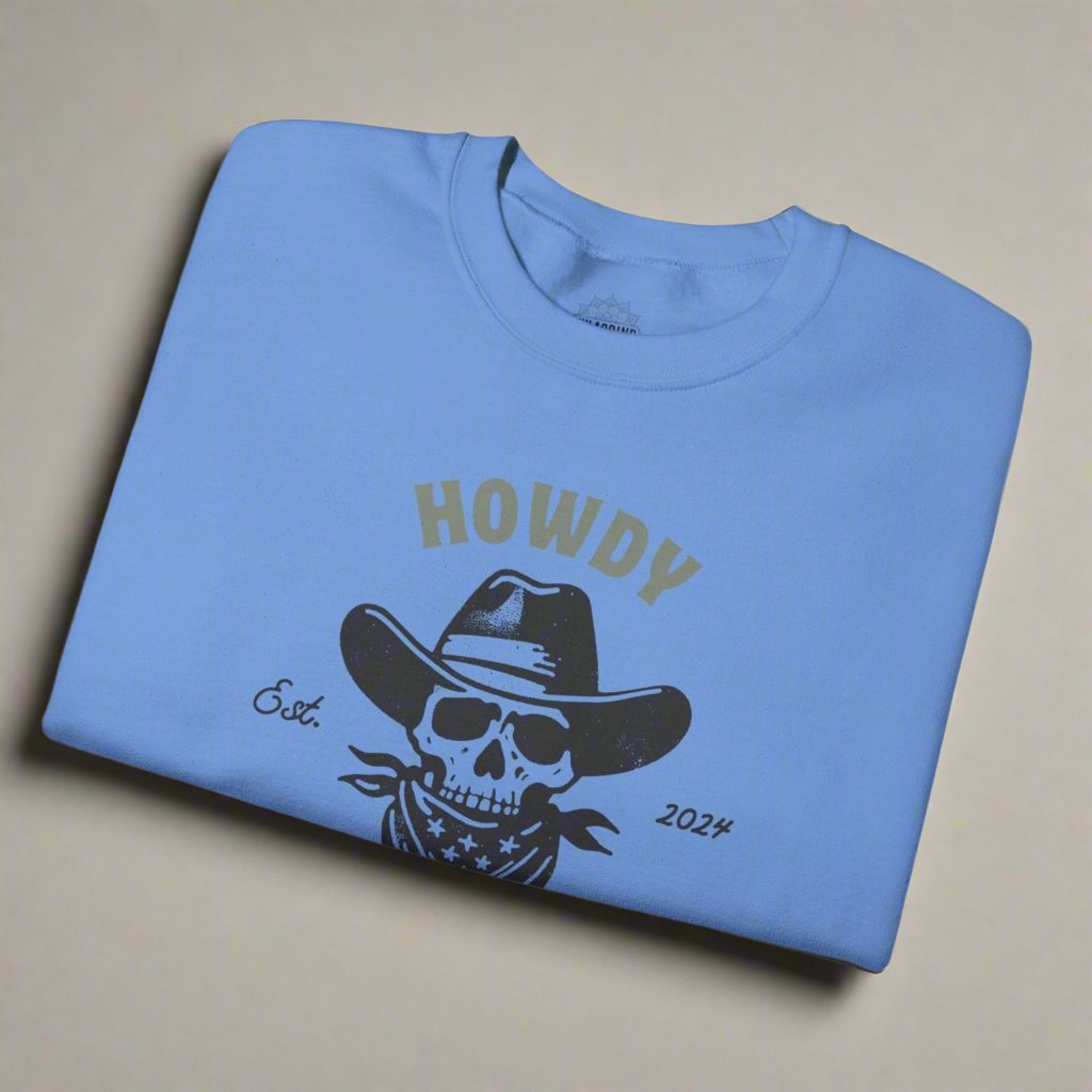 Howdy Space Cowboy Crewneck Retro Sweatshirt