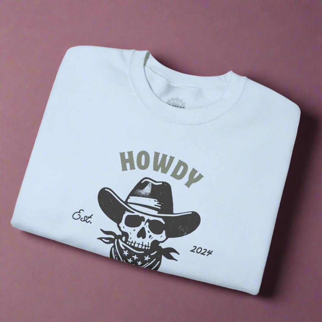 Howdy Space Cowboy Crewneck Retro Sweatshirt