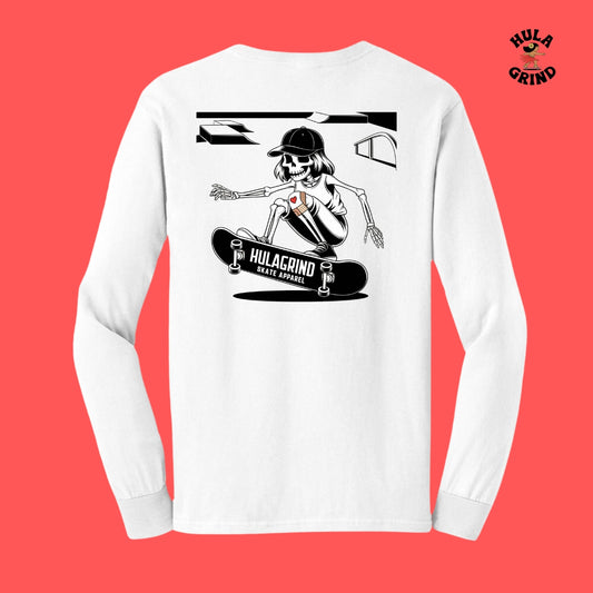 Hulagrind - Long sleeve female skeleton skater