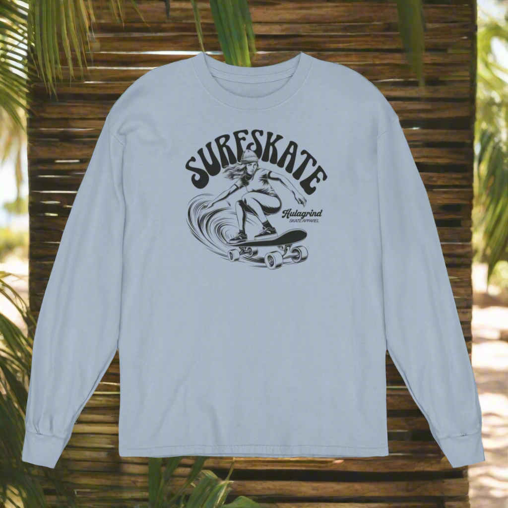 A Hulagrind Original - Surfskate Retro Long Sleeve Tee