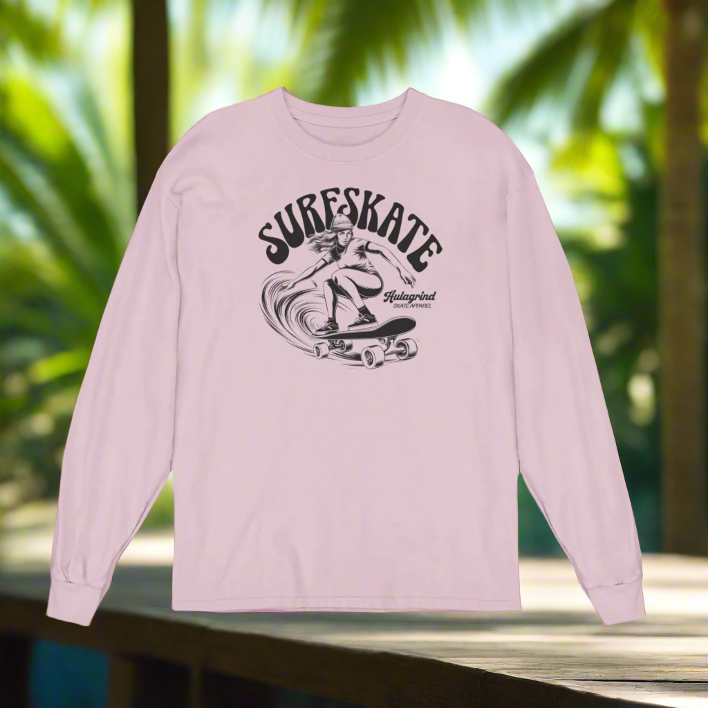 A Hulagrind Original - Surfskate Retro Long Sleeve Tee