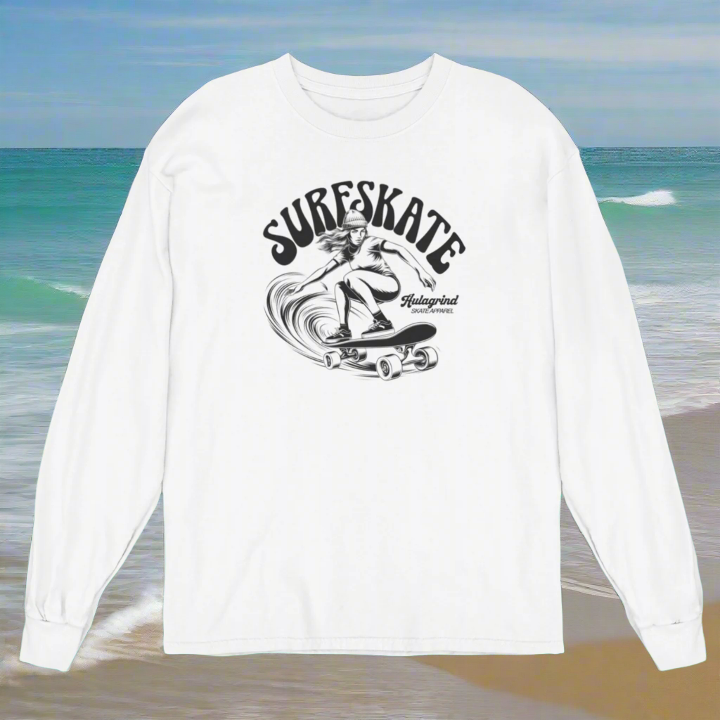 A Hulagrind Original - Surfskate Retro Long Sleeve Tee